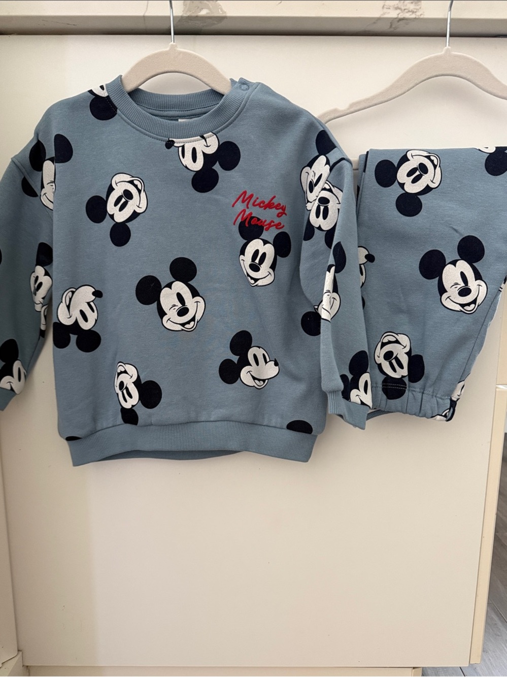 Disney Mickey Mouse Blue Kids Sweatshirt and Joggers Set